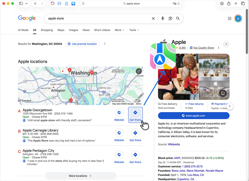 Maps Switcher for Safari - Safari Extension
