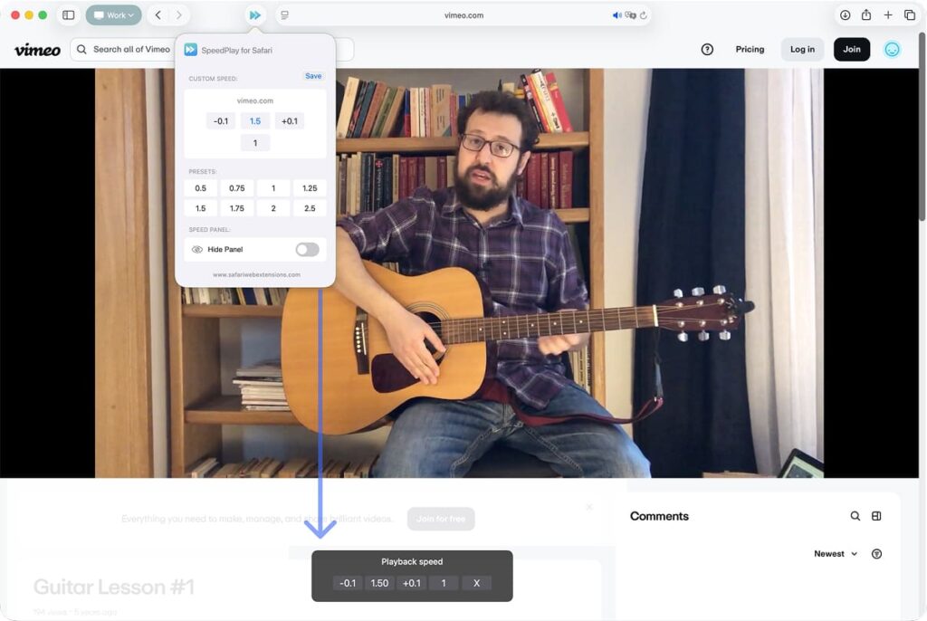 Speed Play for Safari - Safari Extension 2